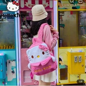 New Hello Kitty Plush Backpack - Free Gift with Purchase